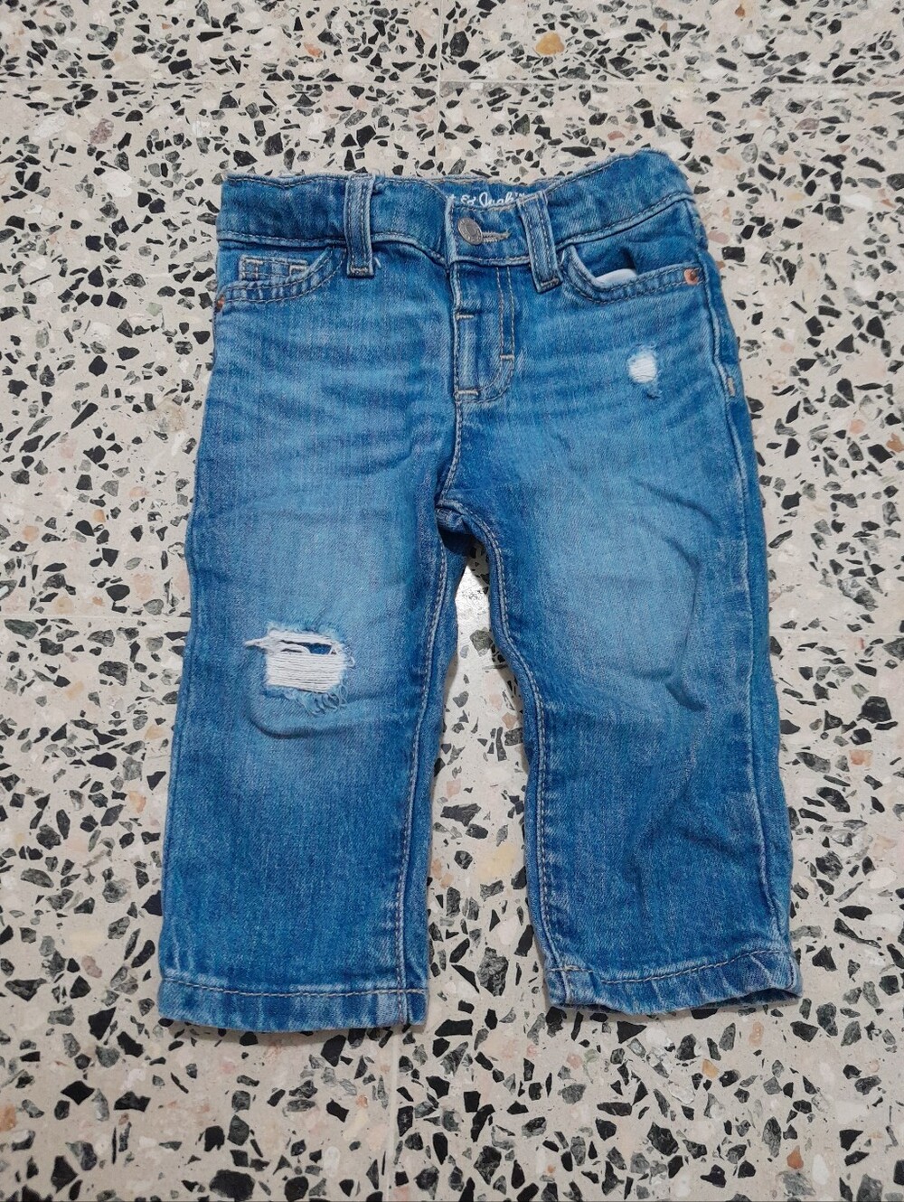 Cat & Jack Blue Distressed Kids Denim Jeans